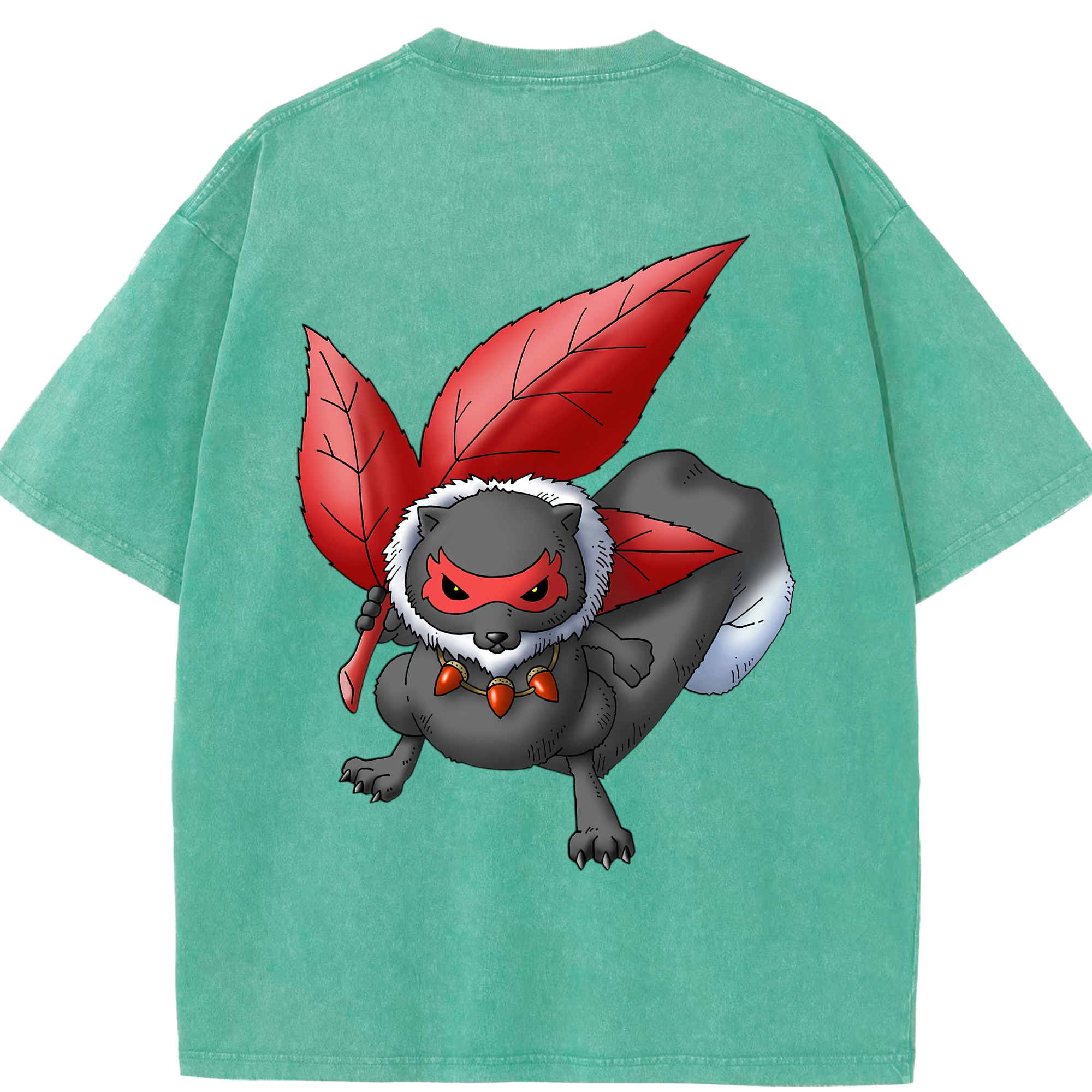（画像用） ドラゴンクエスト Doragon Kuesuto Dragon Quest 綿100% ヴィンテージ風 半袖Tシャツ（背面プリント）